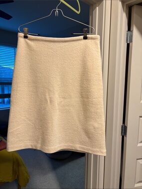 Banana Republic Cream A-Line Knit Skirt